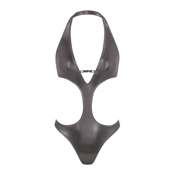 Rare Skims Metallic Swim Halter Monokini - NWT - Picture 1 of 5